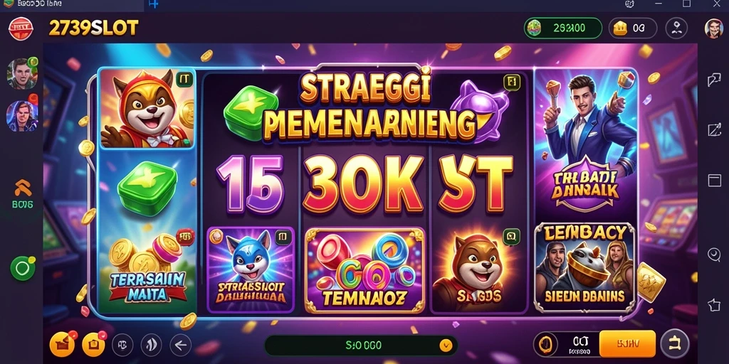 Tampilan mendebarkan gameplay slot di 2739SLOT dengan elemen strategi.