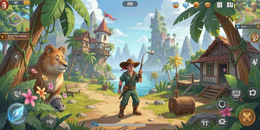 Gameplay memukau di dunia terbuka 8II.