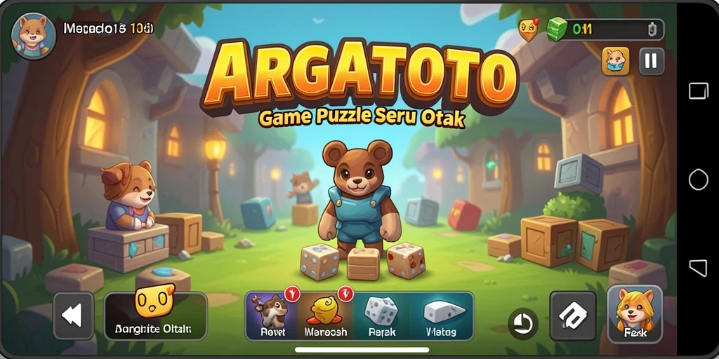 Tampilan gameplay ARGATOTO yang menampilkan tantangan puzzle.