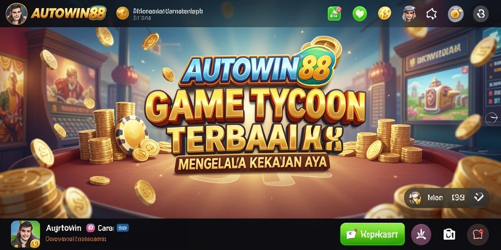 Tampilan gameplay AUTOWIN88 yang menampilkan strategi bisnis yang menarik.