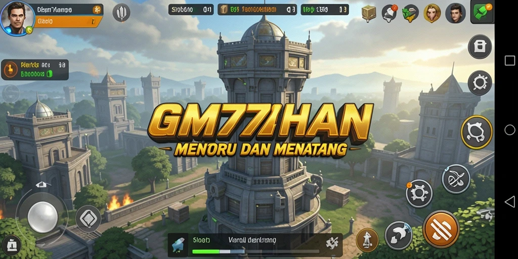 Tampilan gameplay GM777 yang menegangkan dalam Tower Defense.