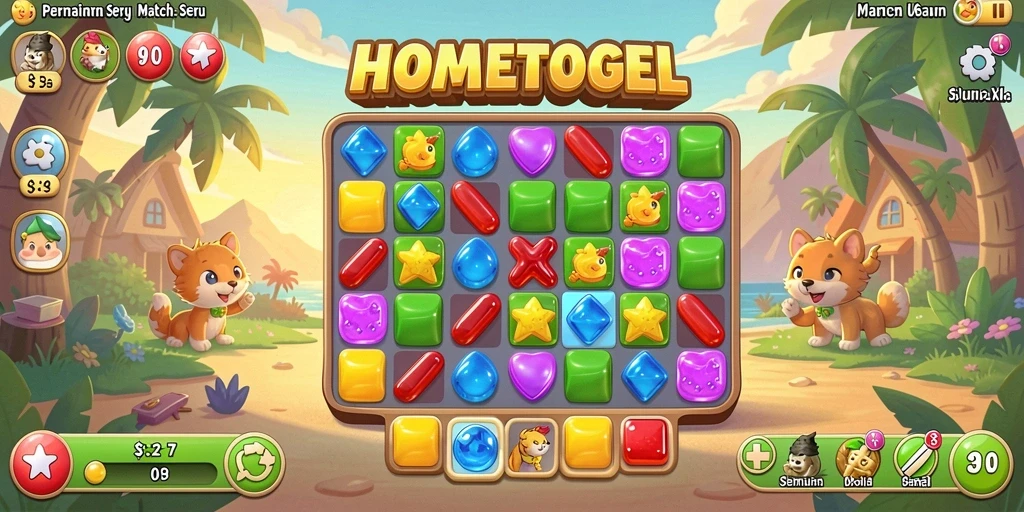 Tampilan menarik dari gameplay HOMETOGEL yang mengasyikkan.