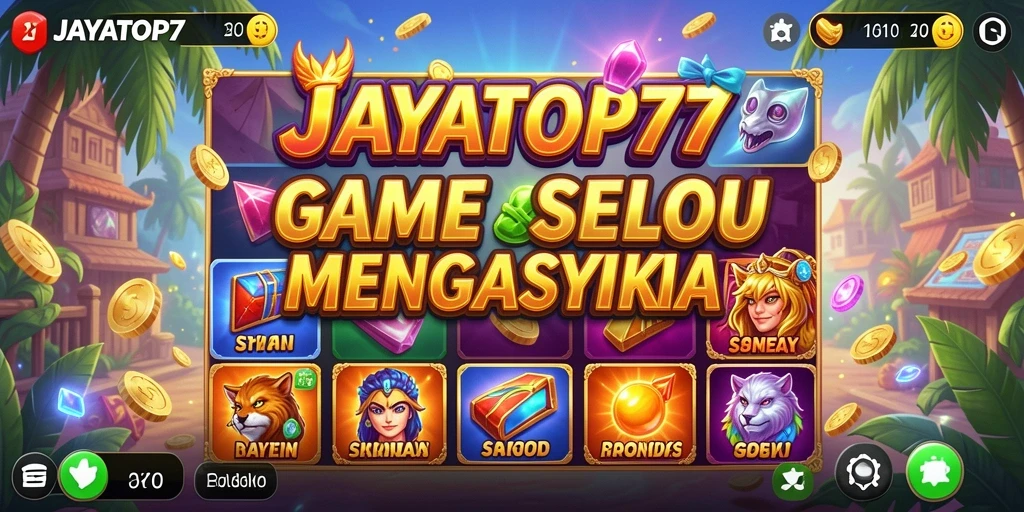 Screenshot gameplay JAYATOP77 dengan tema slot yang menawan.