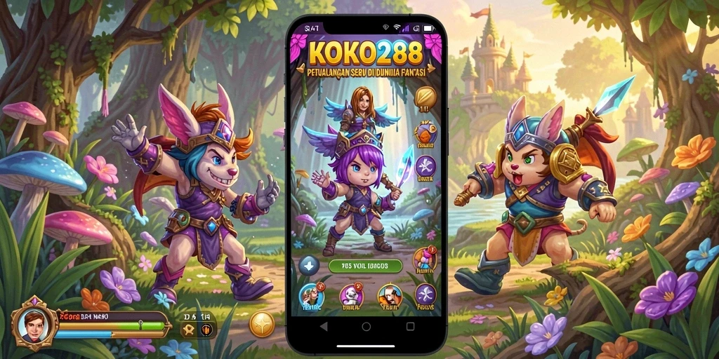 Tangkapan layar gameplay KOKO288 yang menunjukkan petualangan seru.