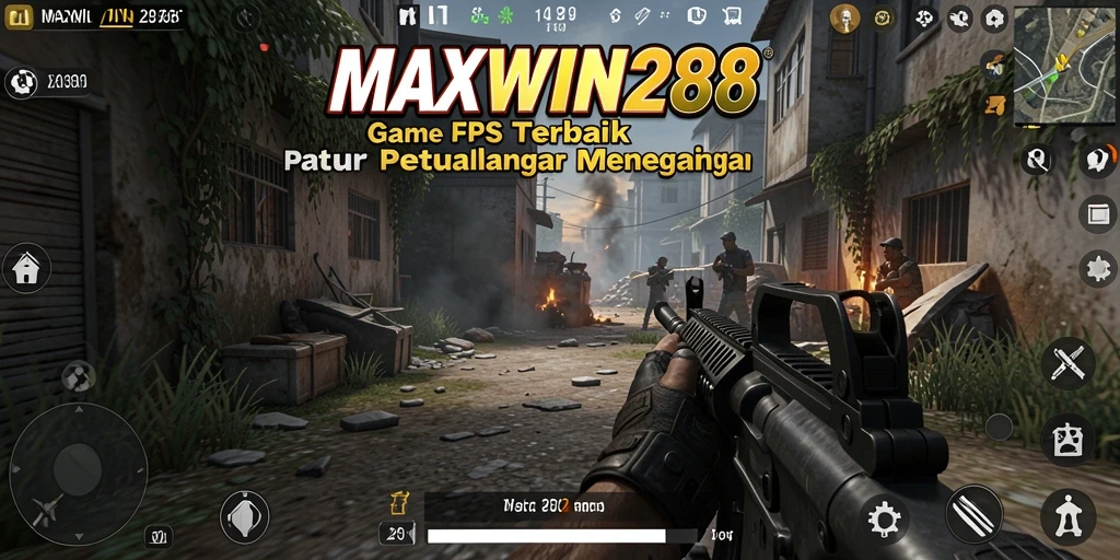 Tampilan gameplay seru dari MAXWIN288 dengan aksi tembak-menembak.