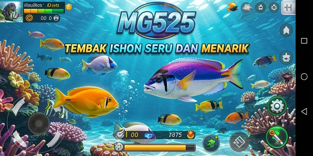 Tampilan menarik dari gameplay MG525, menangkap suasana Tembak Ikan yang seru.