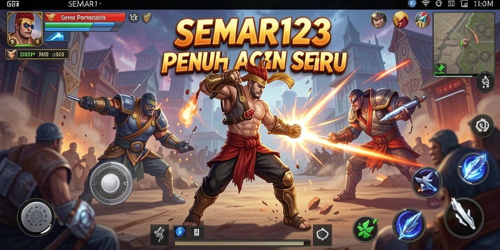 Tampilan aksi mendebarkan dalam gameplay SEMAR123.
