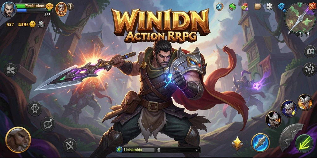 Tampilan gameplay ARPG yang seru dan mendebarkan.